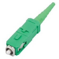 Corning UniCam Standard-Performance Connector - SC APC, Single-mode (OS2) -  Single Pack - Green Housing - Green Boot