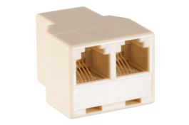 Rj11 Female To Dual Rj11 Female Telephone Splitter Adapter - 6p4c 