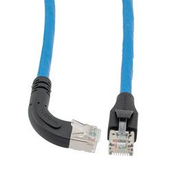 L Com Ethernet Category A Gig Right Angle Patch Cable F Utp