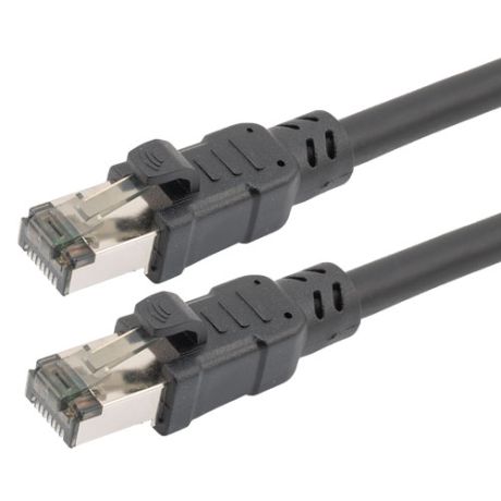 Cat.8 S/FTP Ethernet Network Cable Black 24AWG