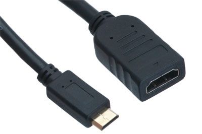 Mini HDMI (Type C) Male to Micro HDMI (Type D) Female Adapter Converter