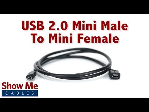 USB A 2.0 Male to Mini USB Cable