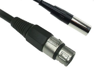 3 ft XLR Microphone Cable, Black