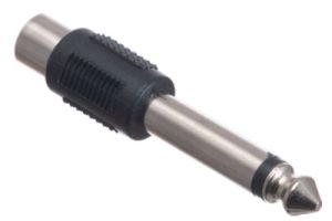1/4 IN Mono Male to RCA Female Adapter