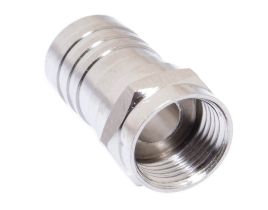 F-Type Male Crimp Connector with 1/2 Crimp Ring - RG6