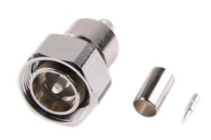 4.3/10 Mini-DIN Male Crimp Connector - RG58 & LMR-195