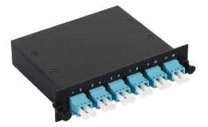 LC Multimode Duplex MTP/MPO Fiber Optic Cassette - 10GB  - 6 Port