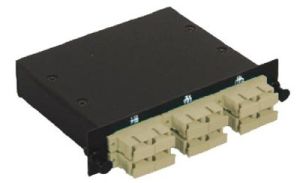 SC Multimode Duplex MTP/MPO Fiber Optic Cassette - 50/125 - 6 Port