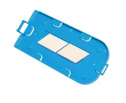 Plastic Fiber Optic Splice Tray - Clear Plastic Cover - 24 Single Fiber Fusion