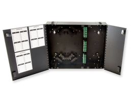 Dual Door Wall Mount Fiber Enclosure - Up to 72 Ports