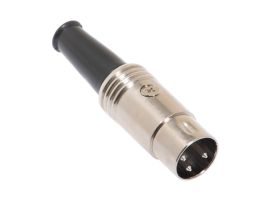 3 Pin DIN Male Solder Connector - Metal