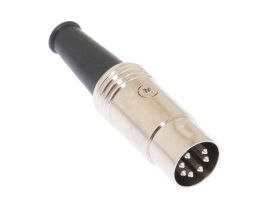 7 Pin DIN Male Solder Connector - Metal