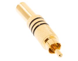 RCA Male Solder Connector - Gold