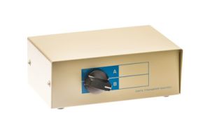 2-Way Manual Rotary Knob VGA (HD15) Serial Switch Box
