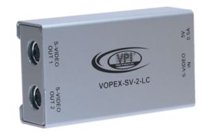 2-Way S-Video Splitter with AC Adapter (1-in/2-out)