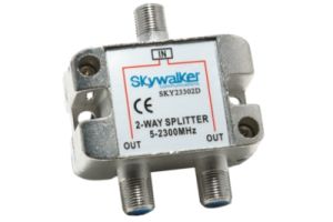 2-Way Coax Splitter - 5 to 2300 MHz - All ports Power Passive