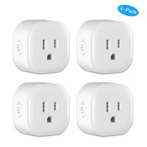 WiFi Smart Outlets - Compatible with Alexa and Google Home - 4 Pack