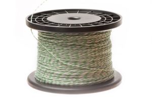 24 AWG Cross Connect Wire - 1 Pair - Green/White - 1000 FT