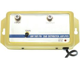 VHF/UHF/FM Variable Gain Amplifier - 47 to 1000MHz - 25 dB
