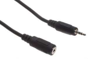 2.5mm Stereo Male to 2.5mm Stereo Female - 3 FT