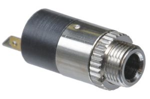 3.5mm Stereo Female Panel Mount Connector - Metal
