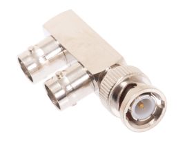 BNC Male to Female T Right Angle Adapter