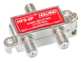 2-Way Coax Splitter - 5 to 2150 Mhz - All Ports Power Passive | HFS-2P