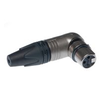 Neutrik XLR 3 Pin Right Angle Female Solder Connector - Selectable Positions | NC3FRX