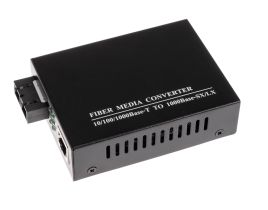 1000 Mbps Gigabit Singlemode Fiber Optic Ethernet Media Converter - SC - 15 Km