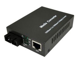 Multimode Media Converter - 1000Base-TX to 1000Base-FX - RJ45 to Duplex SC