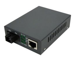 Singlemode WDM Media Converter - 10/100 Base-TX 1550nm to 100 Base-FX - RJ45 to SC - 20 Km