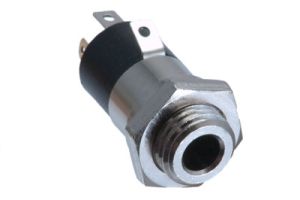 3.5mm TRRS Female Panel Mount Connector - Metal