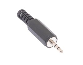 2.5mm Stereo Male Solder Connector - Plastic