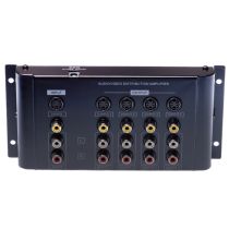 4-Way S-Video & Composite A/V Distribution Amplifier (1-in/4-out)