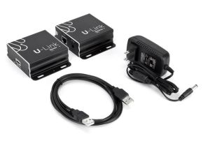 Dual USB 2.0 over Cat5 Extender Balun - 480 Mbps - 200 Ft