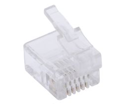 RJ12 DEC Modular Connector - 6P6C - Flat Cable - 10 Pack