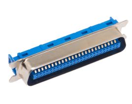 50 Pin Male Crimp Centronics Connector - Flat Ribbon Cable (IDC Type)