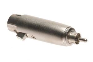RCA Male to XLR 3 Pin Female Adapter