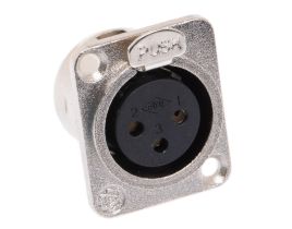 XLR 3 Pin Female Chassis Mount Connector