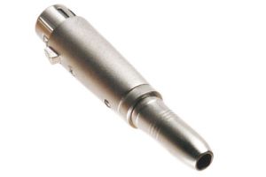 1/4 IN Stereo Female to XLR 3 Pin Female Adapter