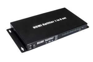 8-Way HDMI Splitter 3D-Ready with IR Extension (1-in/8-out)