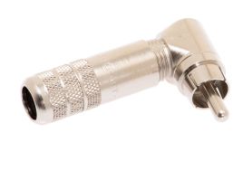 RCA Right Angle Male Solder Connector - RG59