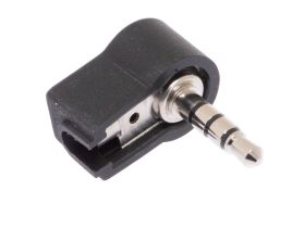 3.5mm Right Angle TRRS Male Solder Connector - Plastic