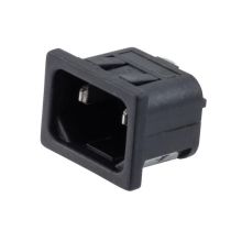L-com AC PEM C18 1.0mm PANEL SNAP-IN 4.8mm QUICK-CONNECT
