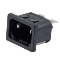 L-com AC PEM C18 1.5mm PANEL SNAP-IN 6.3mm QUICK-CONNECT