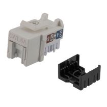 ShowMeCables Cat6A Antimicrobial RJ45 Keystone Jack, Unshielded