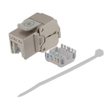 ShowMeCables Cat6A Antimicrobial RJ45 Keystone Jack, Shielded
