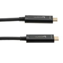 L-com USB 3.1 Active Optical Cable, C male to C male, Backwards Compatible, PVC Jacket, 5 Meters