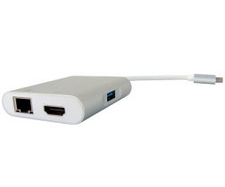 USB Type C Male to USB-C Female, USB 3.0 Type A and HDMI Female - 4 in 1 Converter