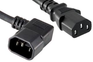 CPU/PDU Power Cord - C14 Right Angle to C13 - 10 Amp - 5 FT